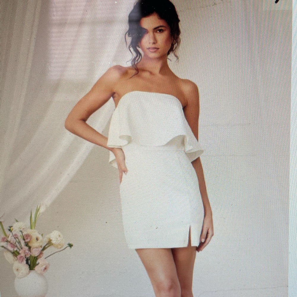 White bachelorette party dress!